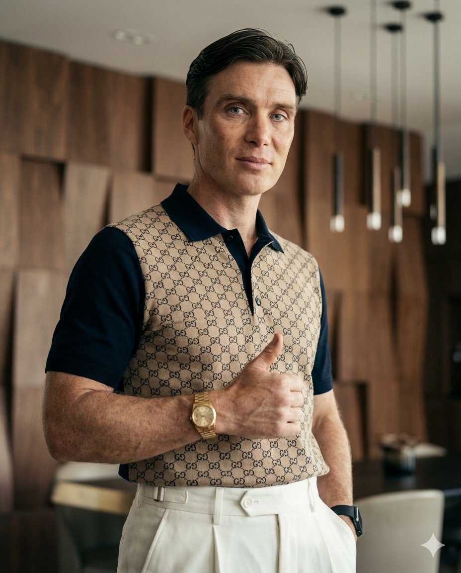 Cillian Murphy as Cristiano Ronaldo Editorial Portrait — output 1