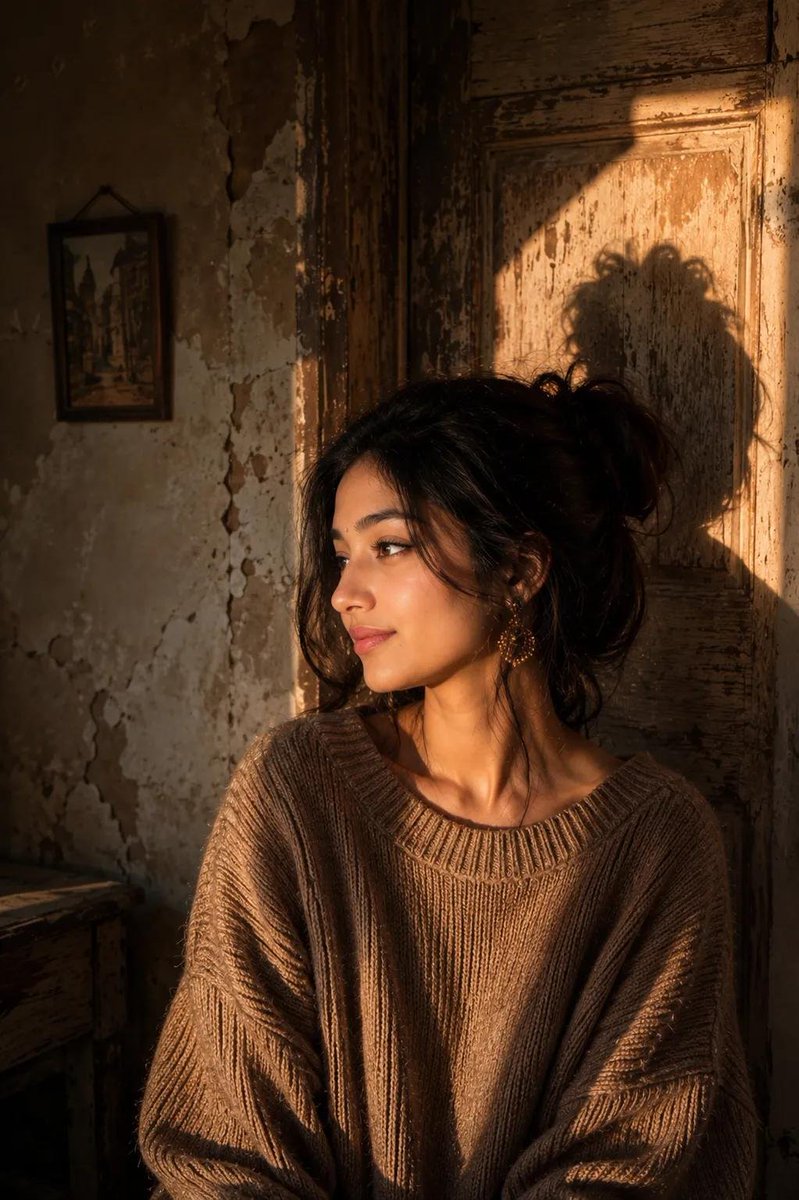 Profile / Avatar - Vintage Golden Hour Face Identity Portrait — output 1