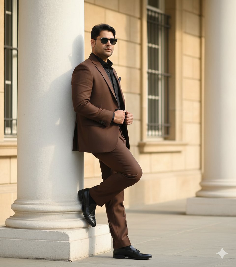 Cinematic Fashion Editorial of a Man with a Luxury Car and Dog — output 1