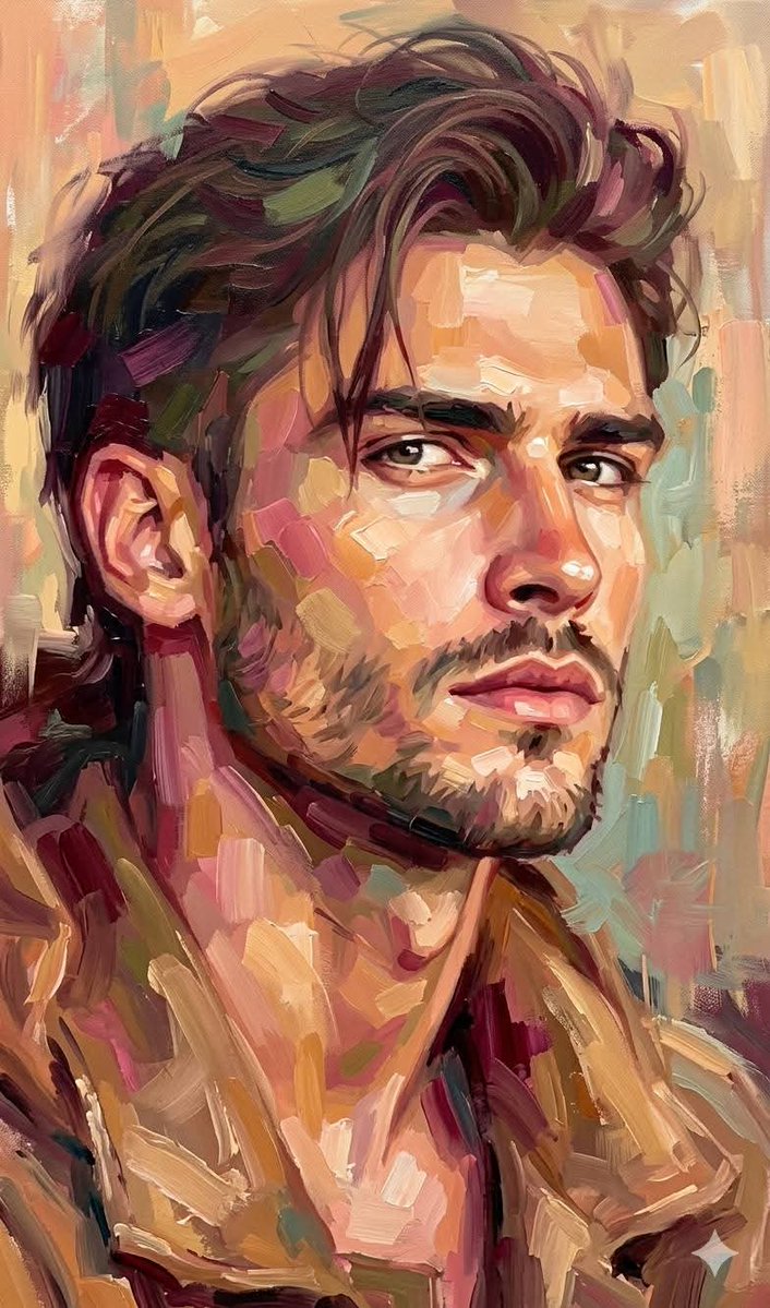 Poster / Flyer - Expressive Oil Painting Portrait — output 1