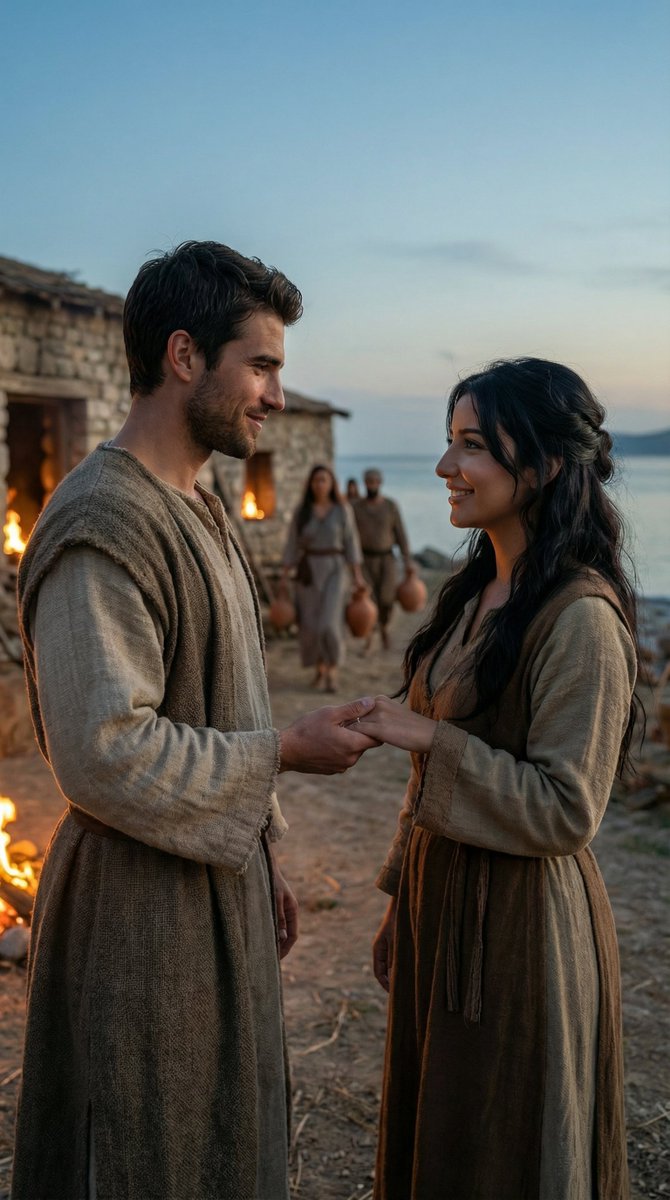 Cinematic Historical Love Story Scene Prompt — output 1