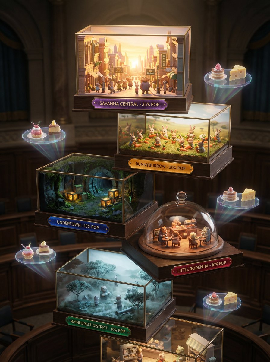 Infographic / Edu Visual - High-Fashion Zootopia Miniature Visualization — output 1