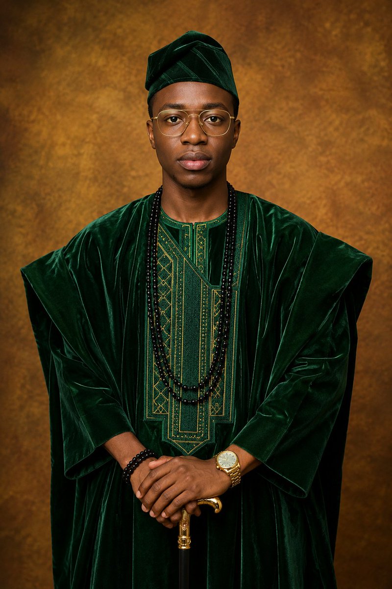 Profile / Avatar - Premium Yoruba Agbada Studio Portrait — output 1