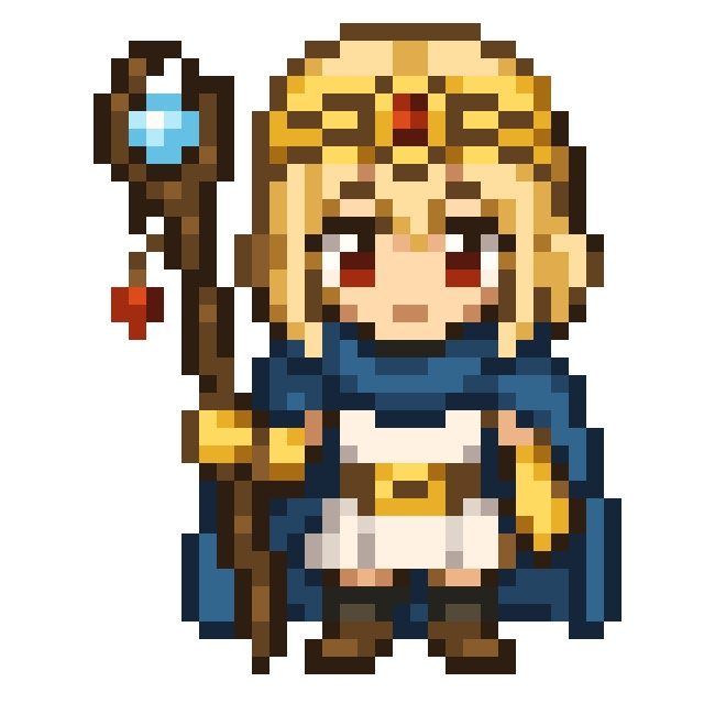 Profile / Avatar - Chibi Pixel Art Fantasy Mage — output 1