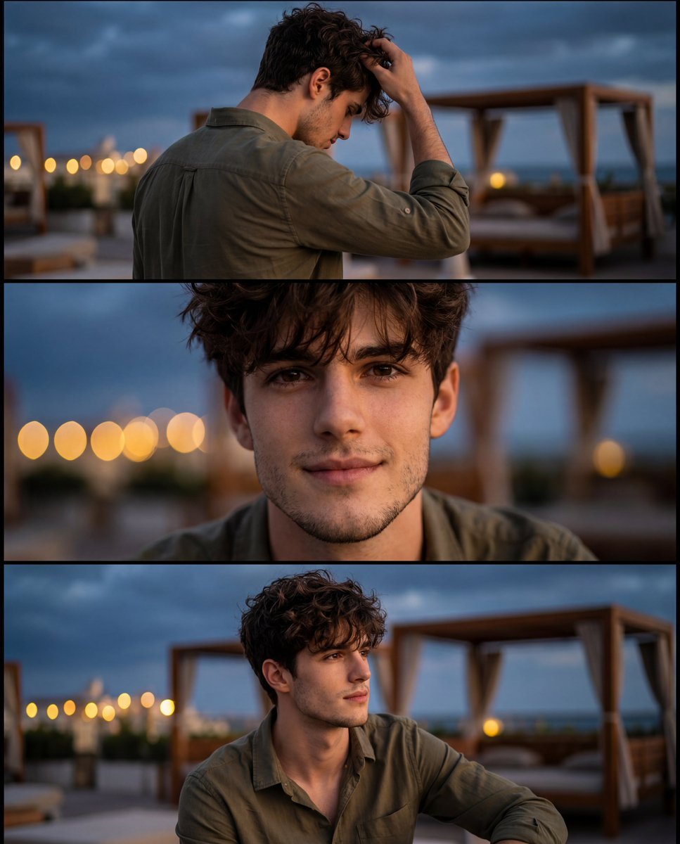 Profile / Avatar - Cinematic Identity-Consistent Portrait Collage — output 1