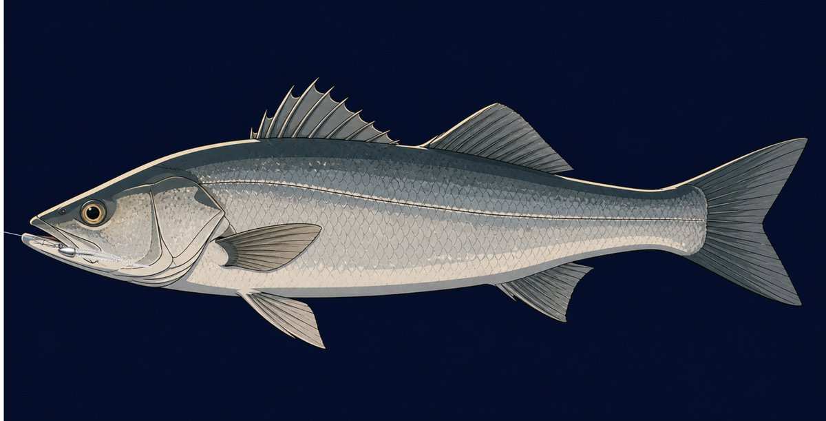 Infographic / Edu Visual - Hooked Sea Bass Setting Art — output 1