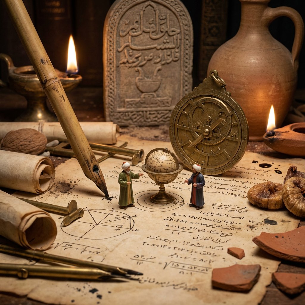 Infographic / Edu Visual - Historical Macro Diorama: Culinary Atlas Grid — output 1
