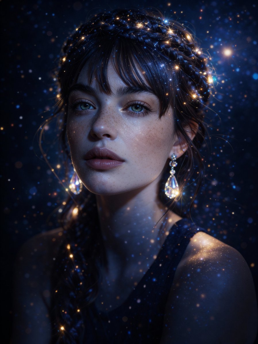 Profile / Avatar - Magical Cinematic Portrait with Bioluminescent Light — output 1