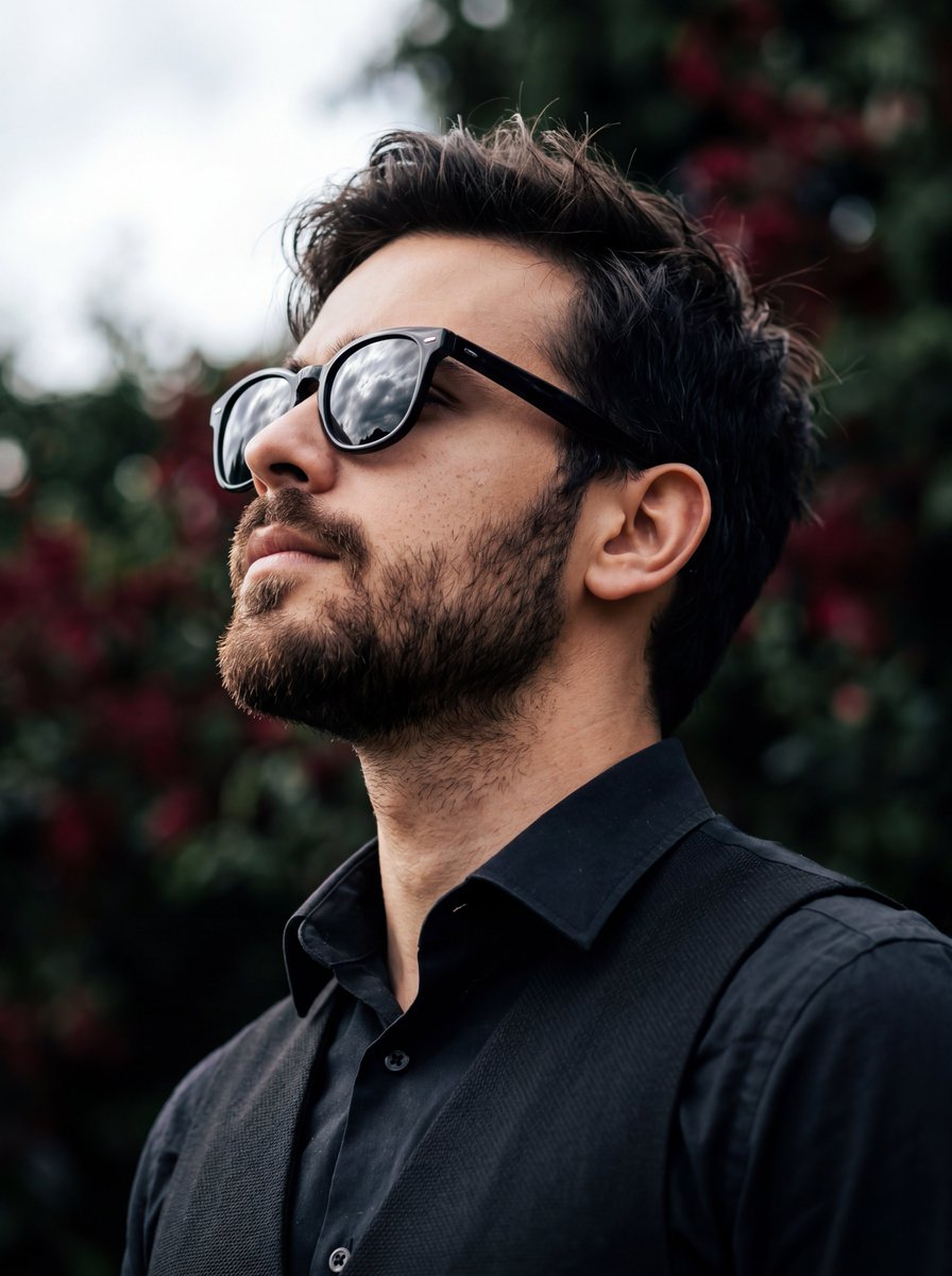Profile / Avatar - Side Profile Bearded Man Portrait — output 1