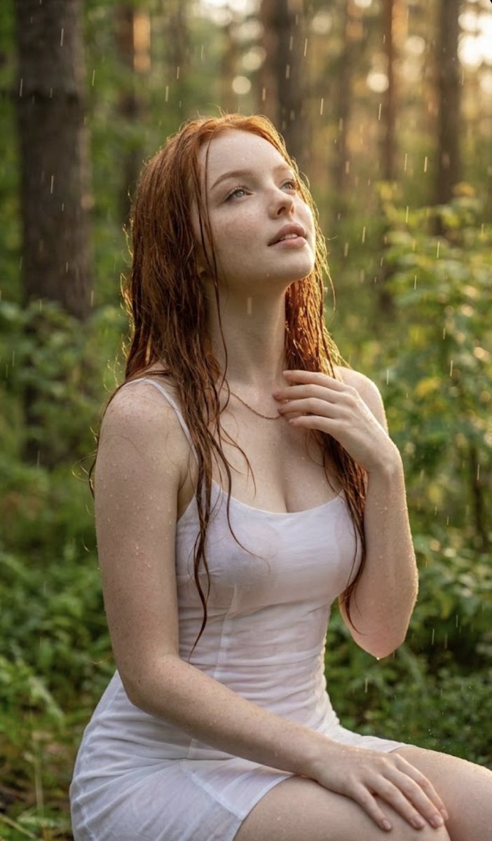 Poetic Rain Forest Portrait During Golden Hour — output 1
