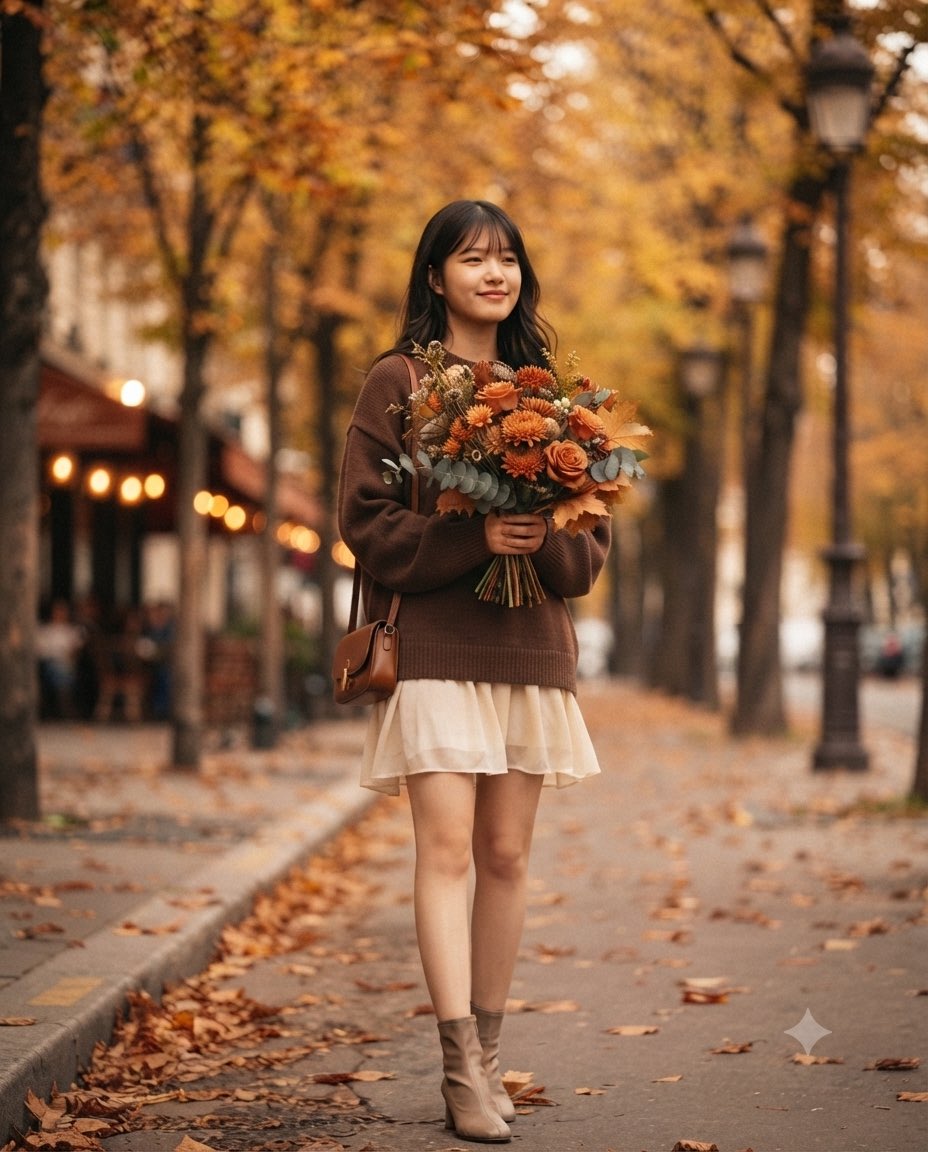 Profile / Avatar - Autumn Flower Walk Portrait — output 1
