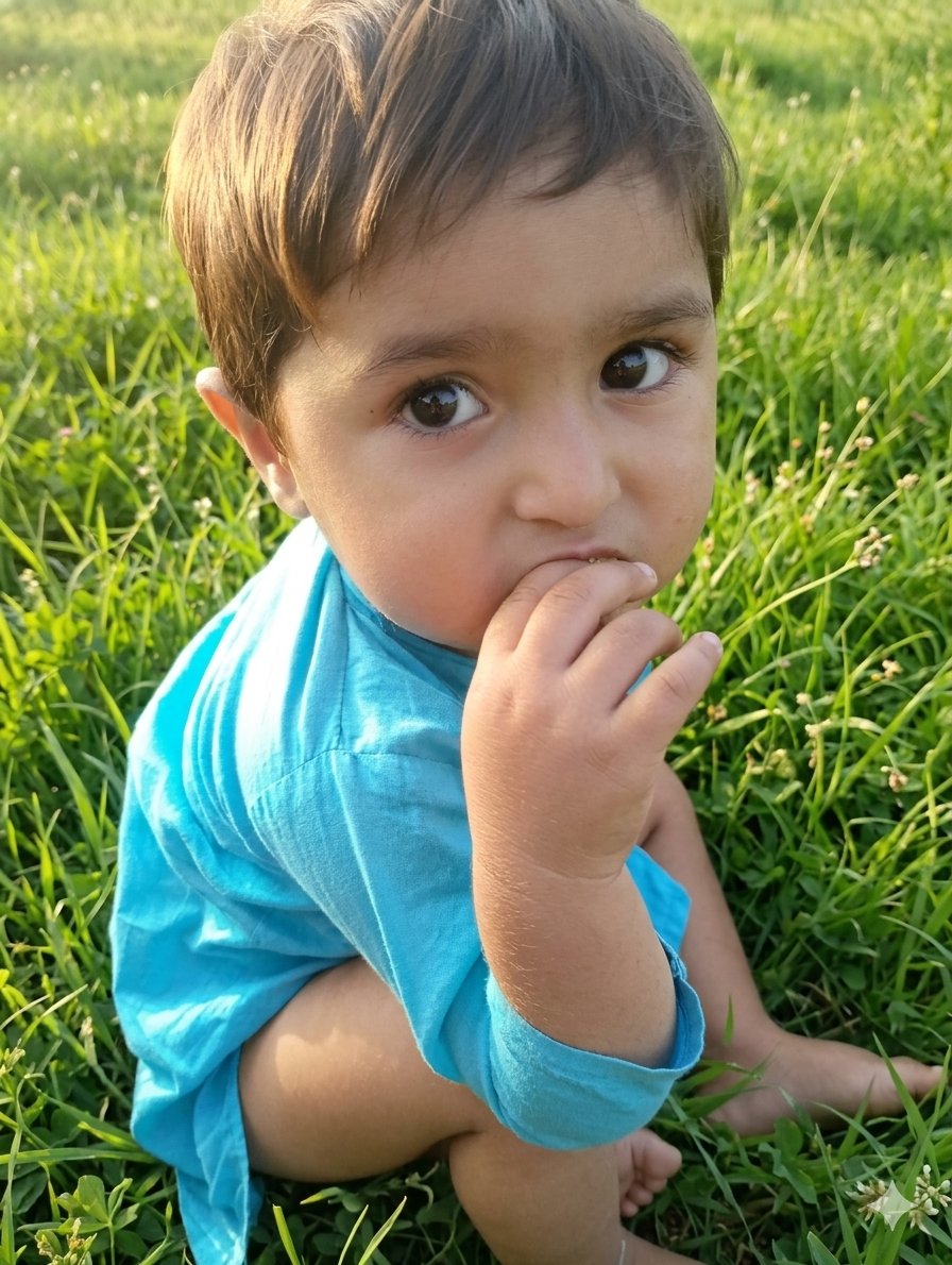Profile / Avatar - Golden Hour Toddler Meadow Portrait — output 1