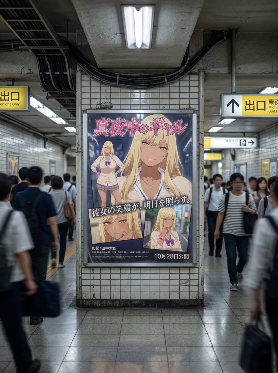 Subway Ad Poster Prompt for Character Image Generation (Portfolio Style) — output 1