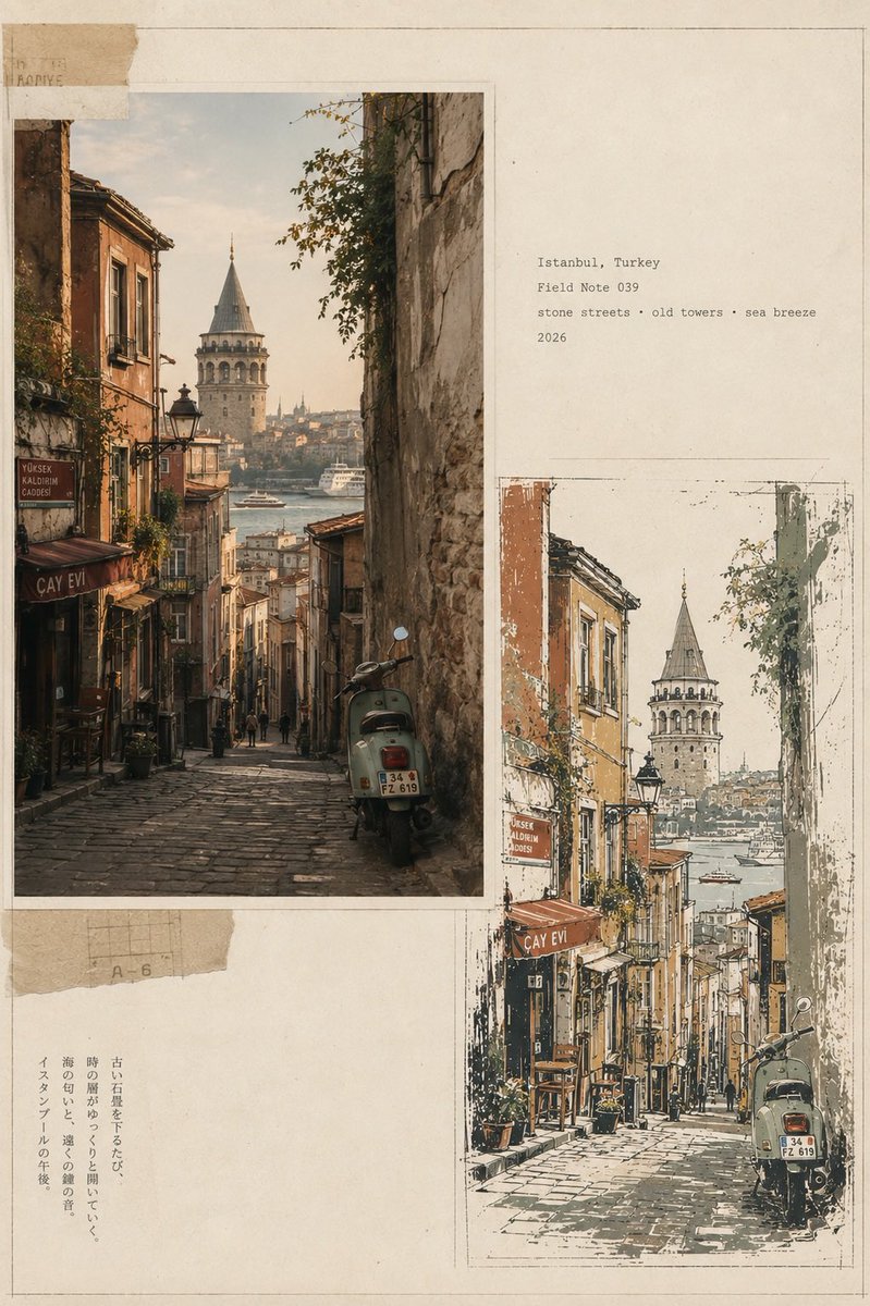 Infographic / Edu Visual - Vintage Travel Journal Editorial Collage — output 1
