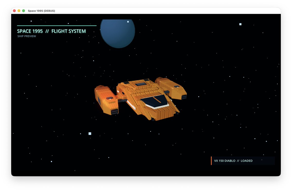 Game Asset - Retro Low-Poly Spaceflight Preview — output 1
