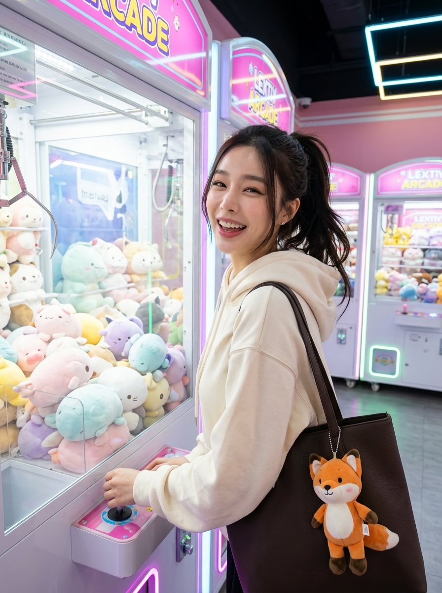 Profile / Avatar - Candid Arcade Claw Machine Portrait — output 1