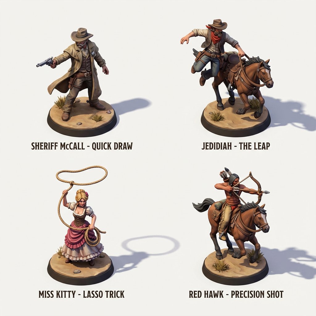 Infographic / Edu Visual - 3D Isometric Miniature Models of Western TV Characters — output 1