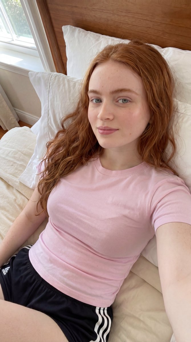Profile / Avatar - Casual Bedroom Selfie Portrait — output 1