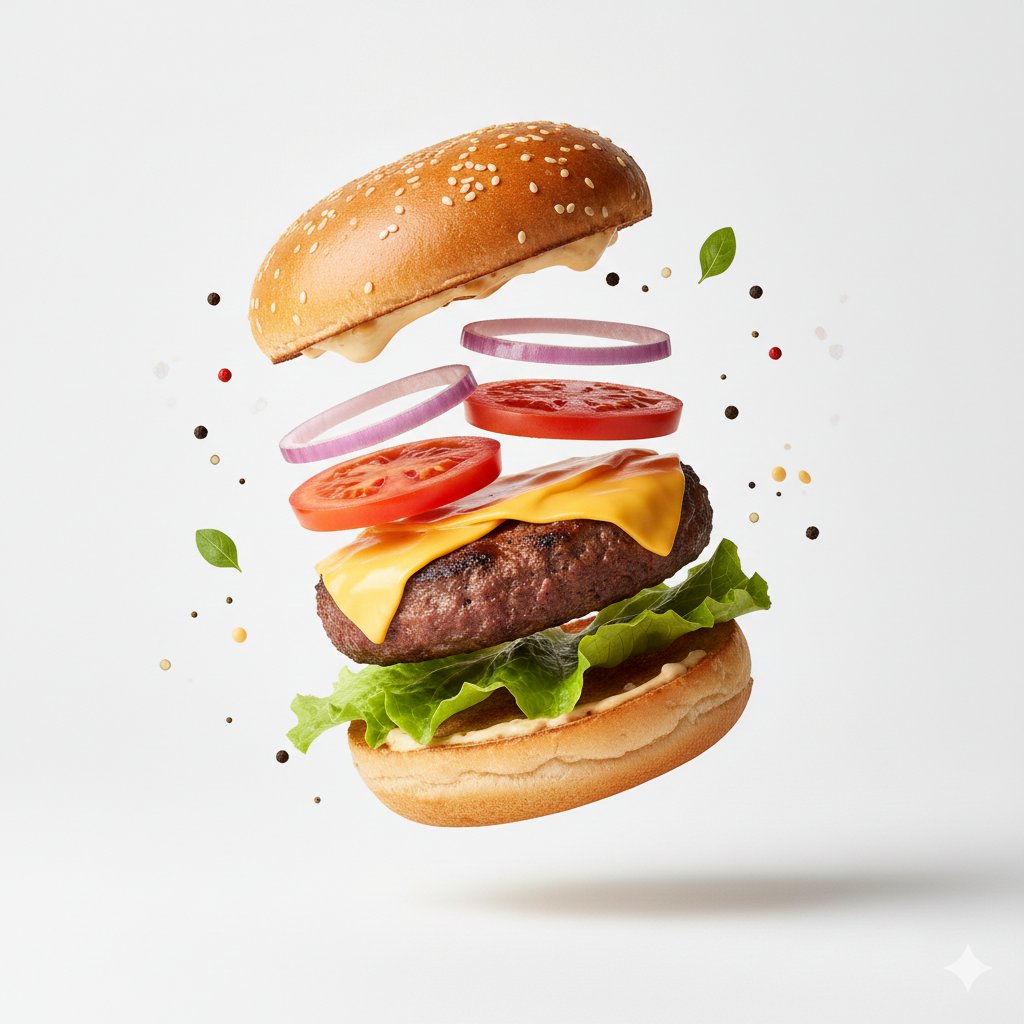 E-commerce Main Image - Macro Product Photography for Floating Food — output 1