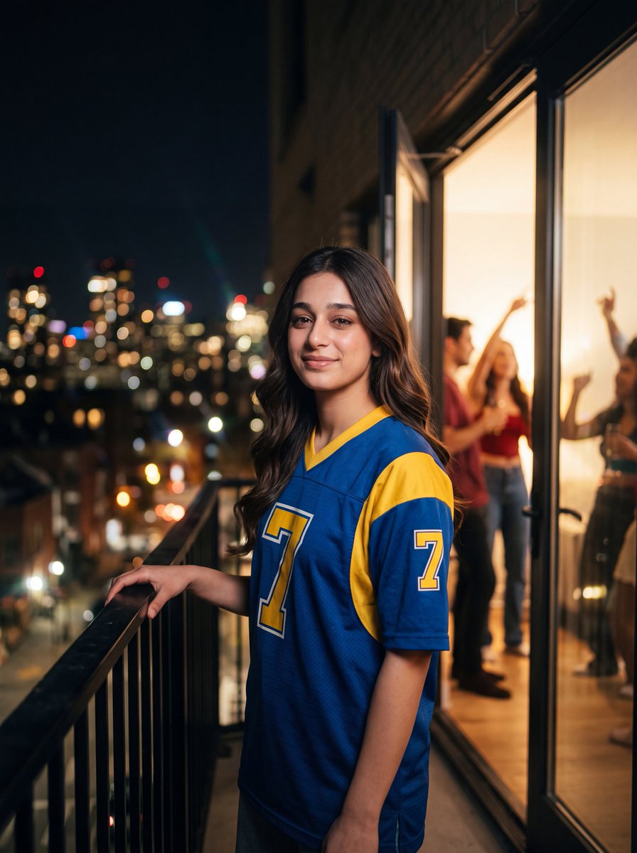 Profile / Avatar - Retro Jersey Night Party Portrait — output 1