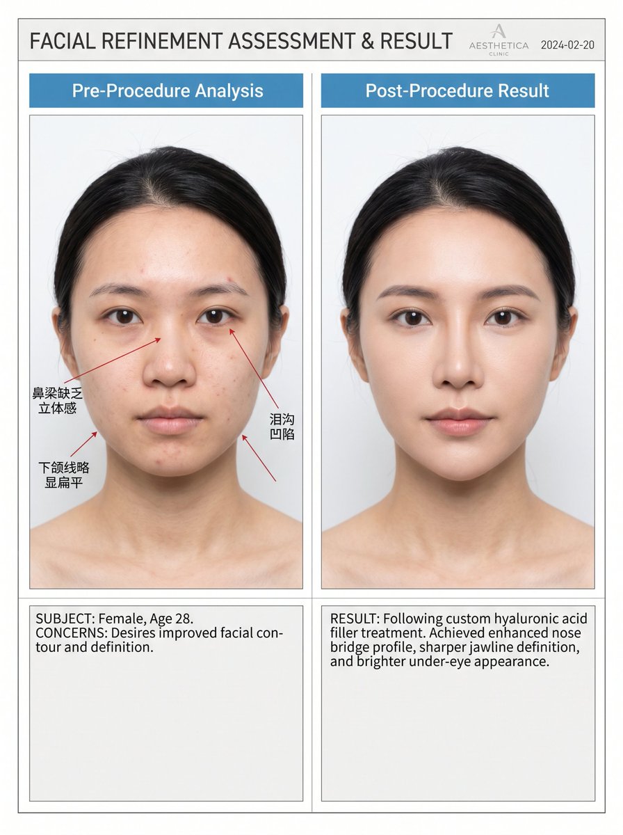 Infographic / Edu Visual - Medical Aesthetic Analysis Comparison Prompt — output 1