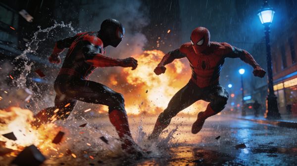 Dynamic Superhero Action — output 1