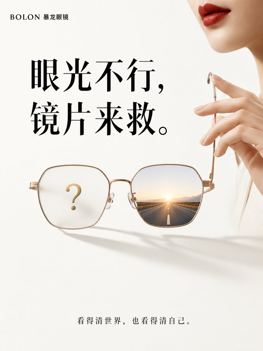 Product Marketing - Minimalist Luxury Eyewear Conceptual Advertisement — output 1