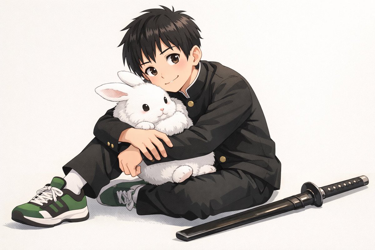 Exorcist with Fluffy Rabbit Ears and Apprentice Rabbit Familiar — output 1