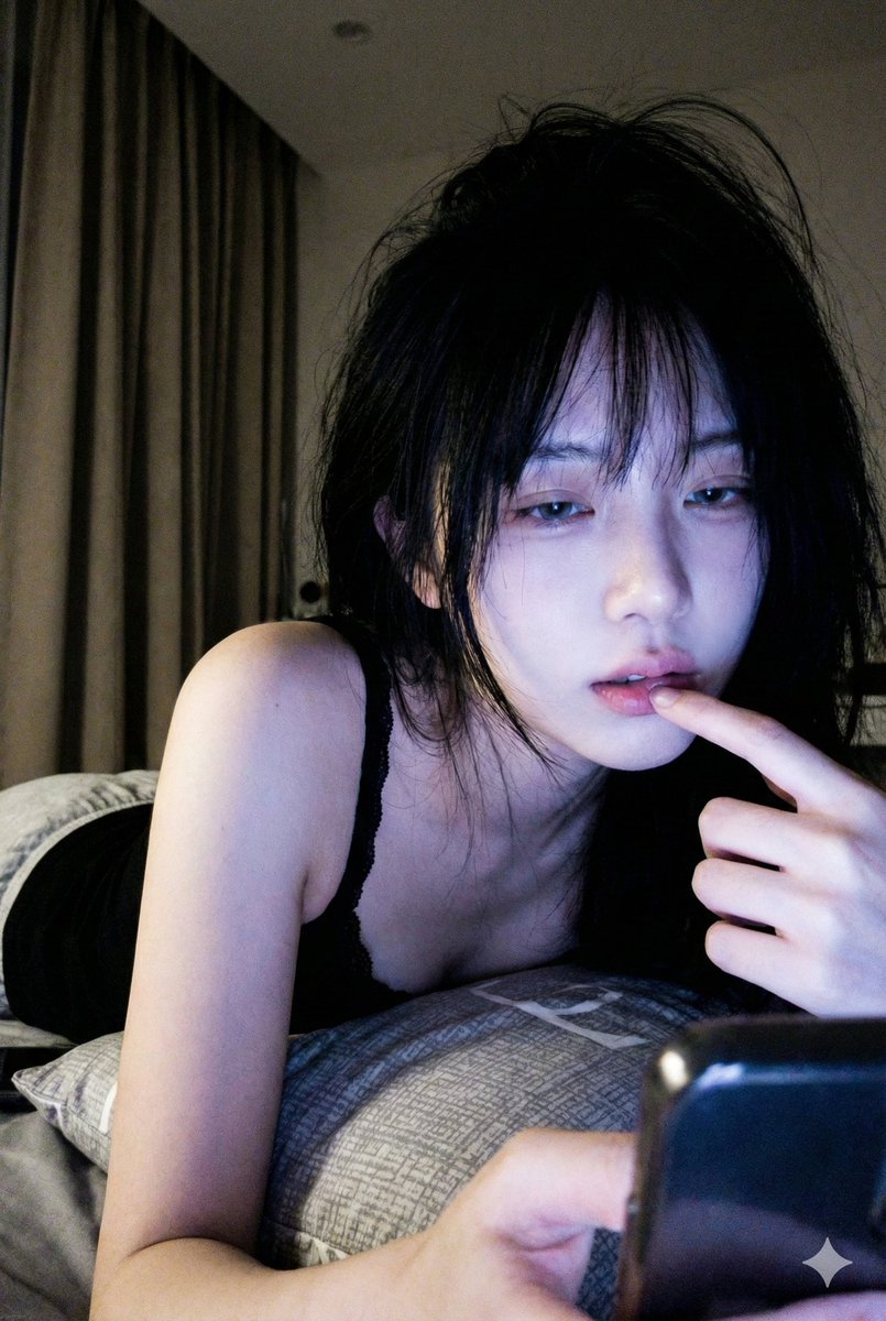 Profile / Avatar - Low-Light Phone Selfie with Screen Glow — output 1