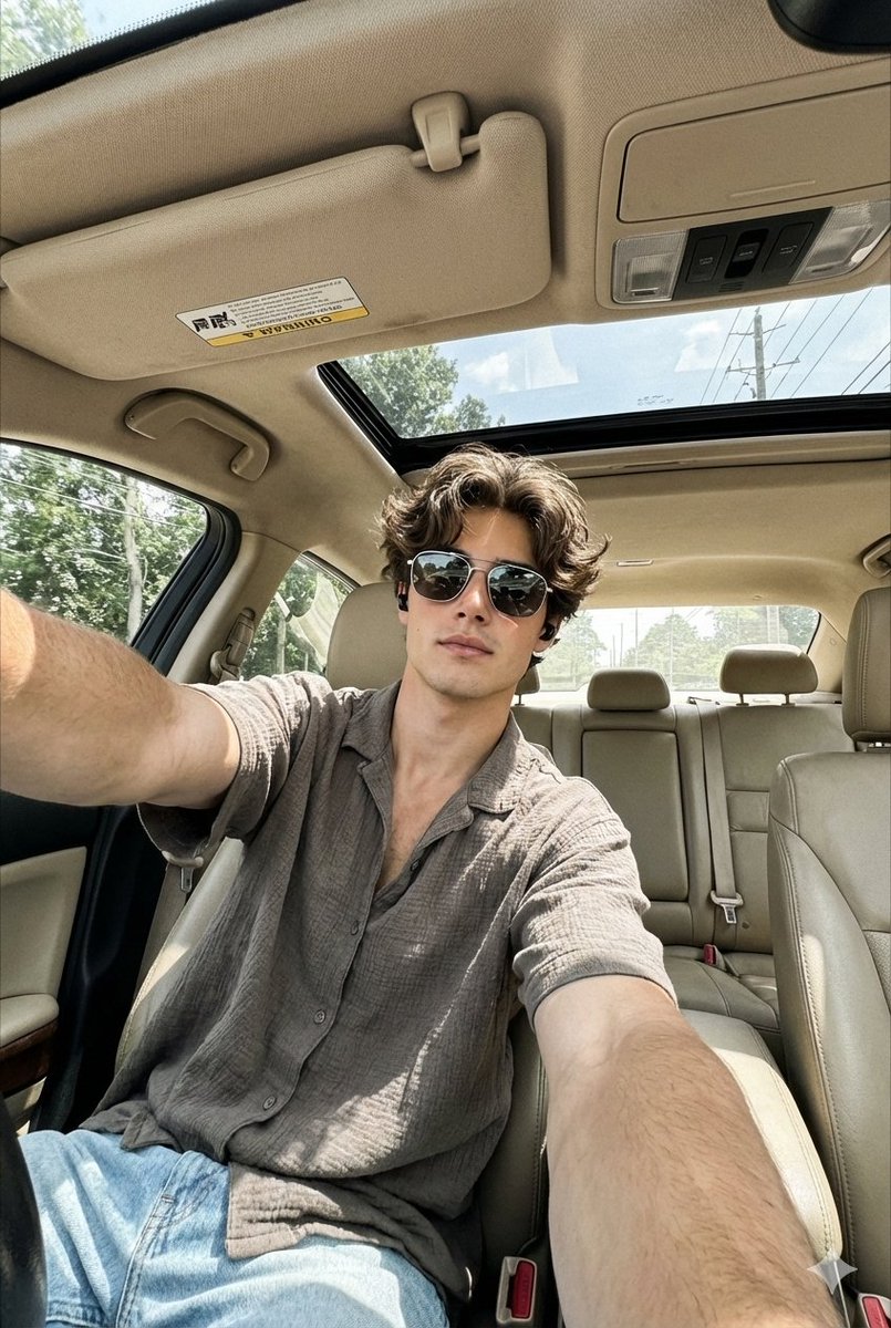 Wide-Angle Car Selfie Replication Prompt — output 1