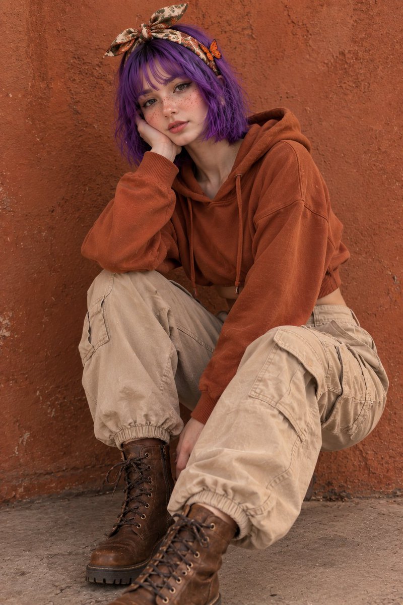 Profile / Avatar - GPT Image 2 Purple Hair Fashion Portrait Prompt — output 1