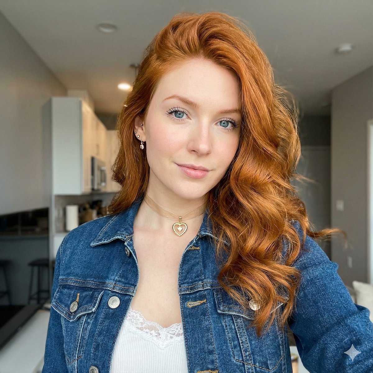 Influencer Lifestyle Portrait with Ginger Hair — output 1