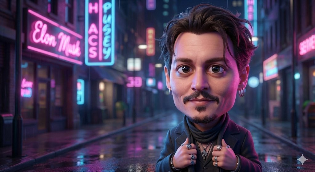 3D Neon Caricature Prompt (Pixar Style) — output 1