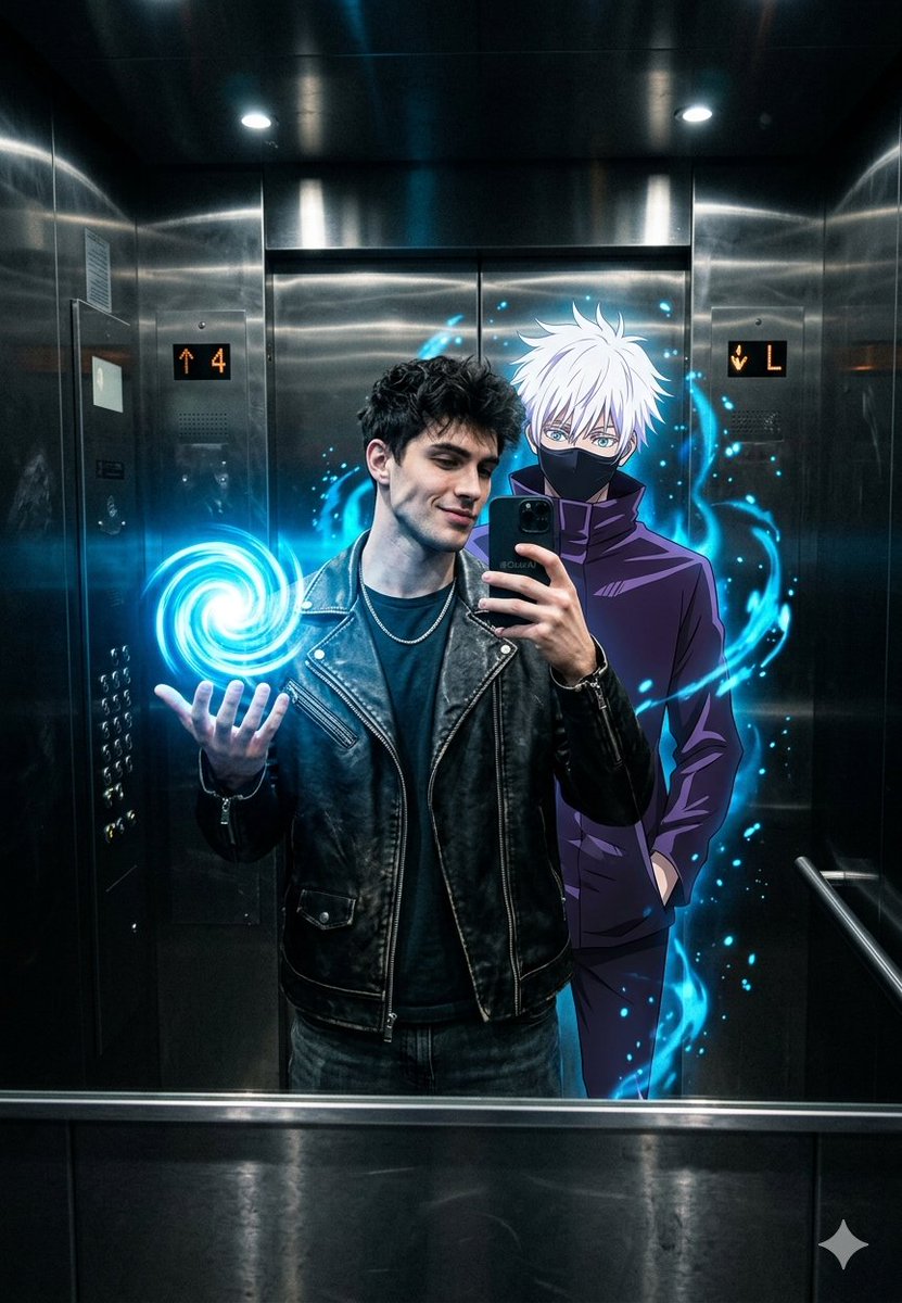 Profile / Avatar - Anime World Elevator Mirror Selfie — output 1