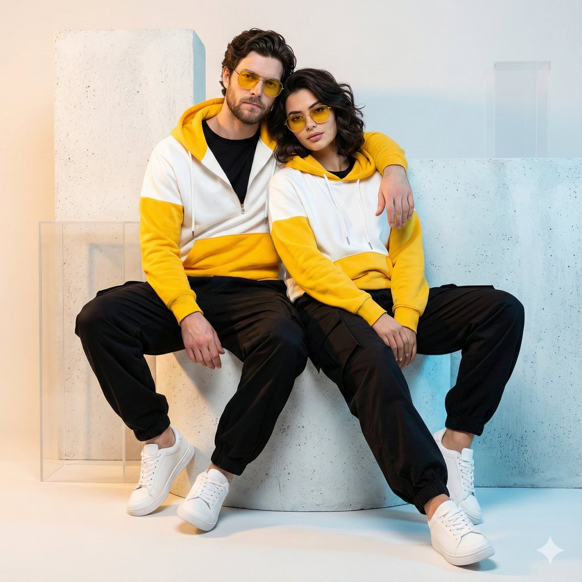 Product Marketing - Ultra-Realistic Streetwear Couple Portrait — output 1