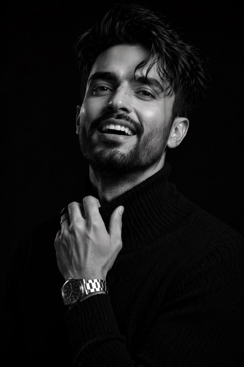 Profile / Avatar - Cinematic B&W Studio Portrait — output 1