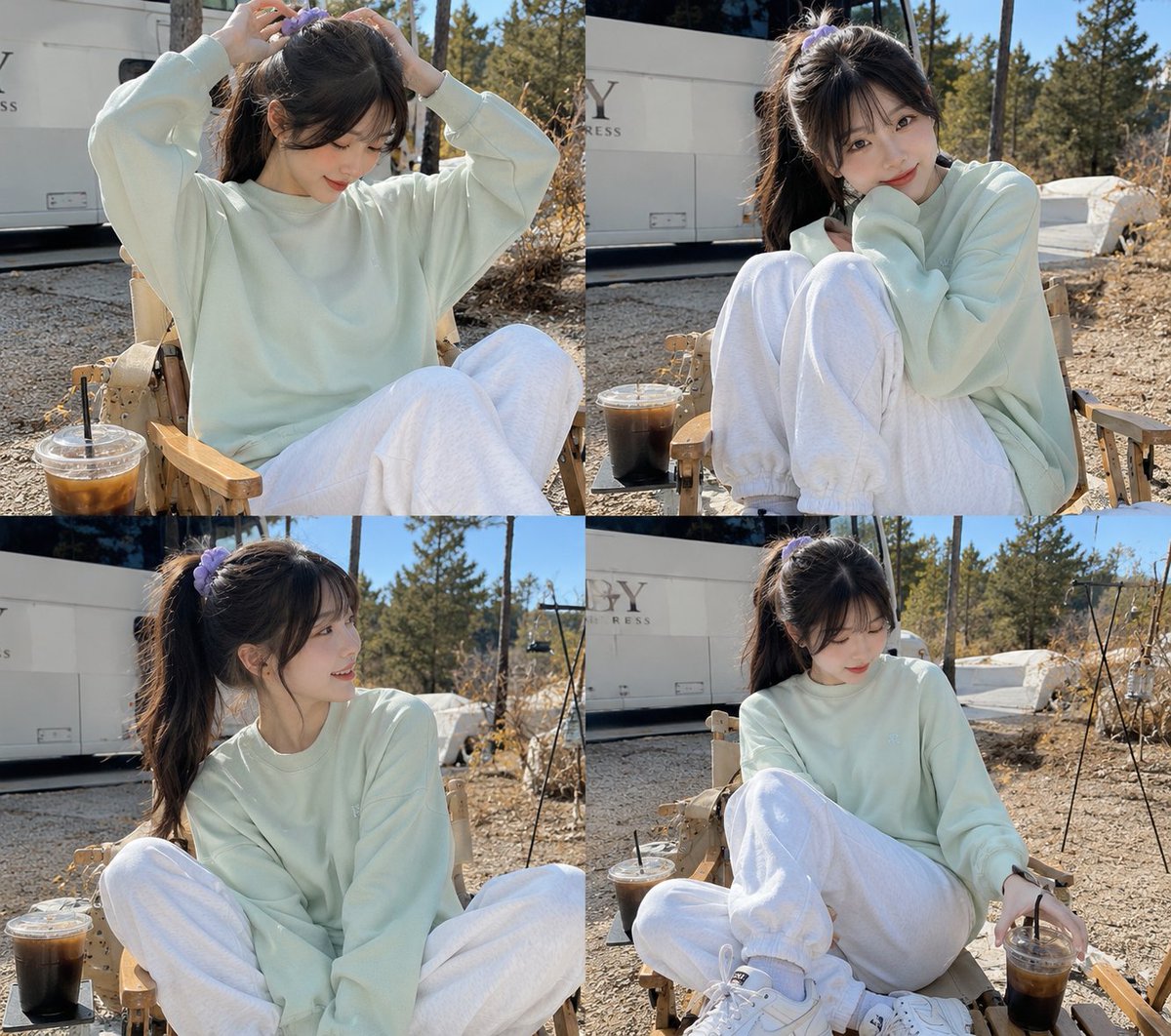 Social Media Post - Cozy Korean Casual Fashion Lifestyle Portrait — output 1