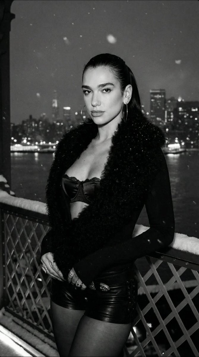 Product Marketing - Dua Lipa Black and White Cinematic Editorial Prompt — output 1