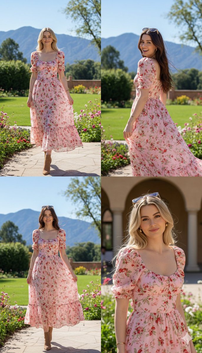 Photorealistic fashion collage of Polina Gagarina — output 1