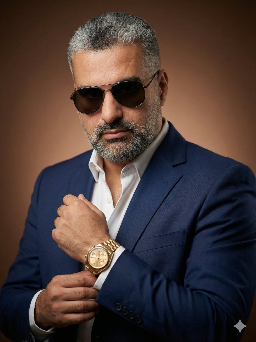 Product Marketing - Stylish Man Studio Portrait Prompt — output 1