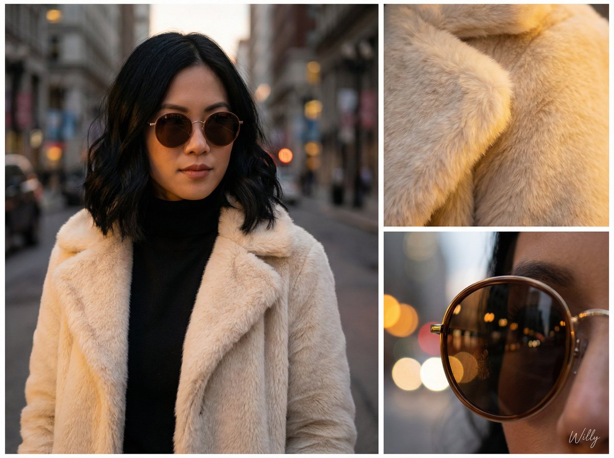 Asymmetric Grid Editorial Portrait with Detail Shots — output 1