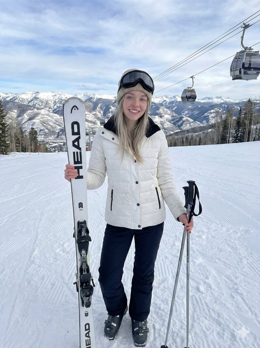 Hyper-Realistic Ski Slope Portrait — output 1