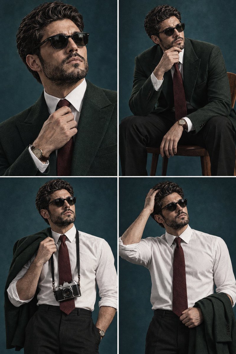 Comic / Storyboard - Vintage Editorial Portrait Collage — output 1