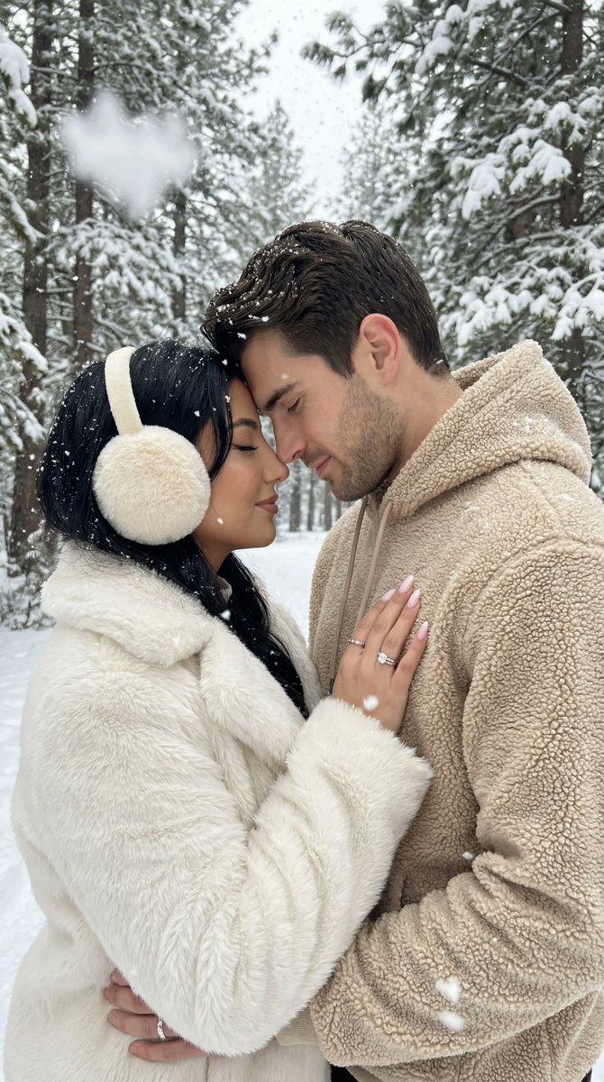 Social Media Post - Ultra-Photoreal Winter Romance Portrait — output 1