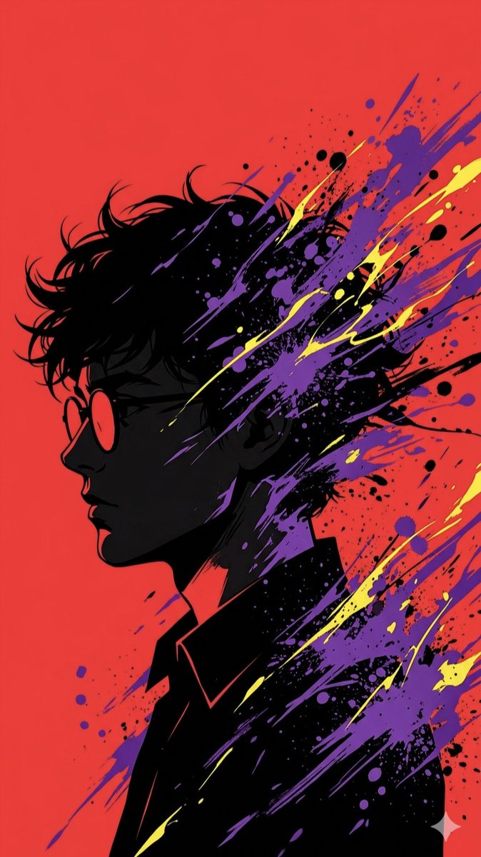 Profile / Avatar - Pop Art Silhouette Splatter — output 1