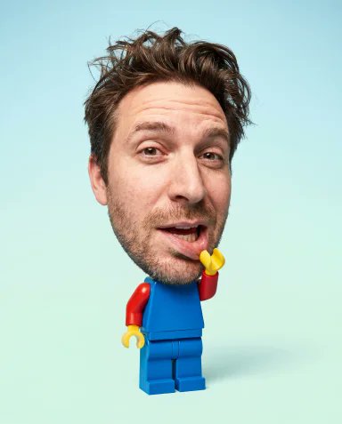 Poster / Flyer - Surreal LEGO Minifigure Human Portrait — output 1
