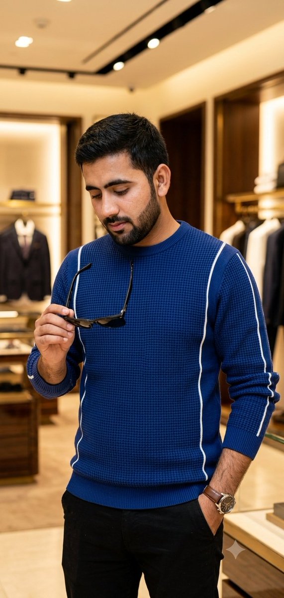 Social Media Post - Ultra-realistic Portrait in Luxury Retail Store — output 1