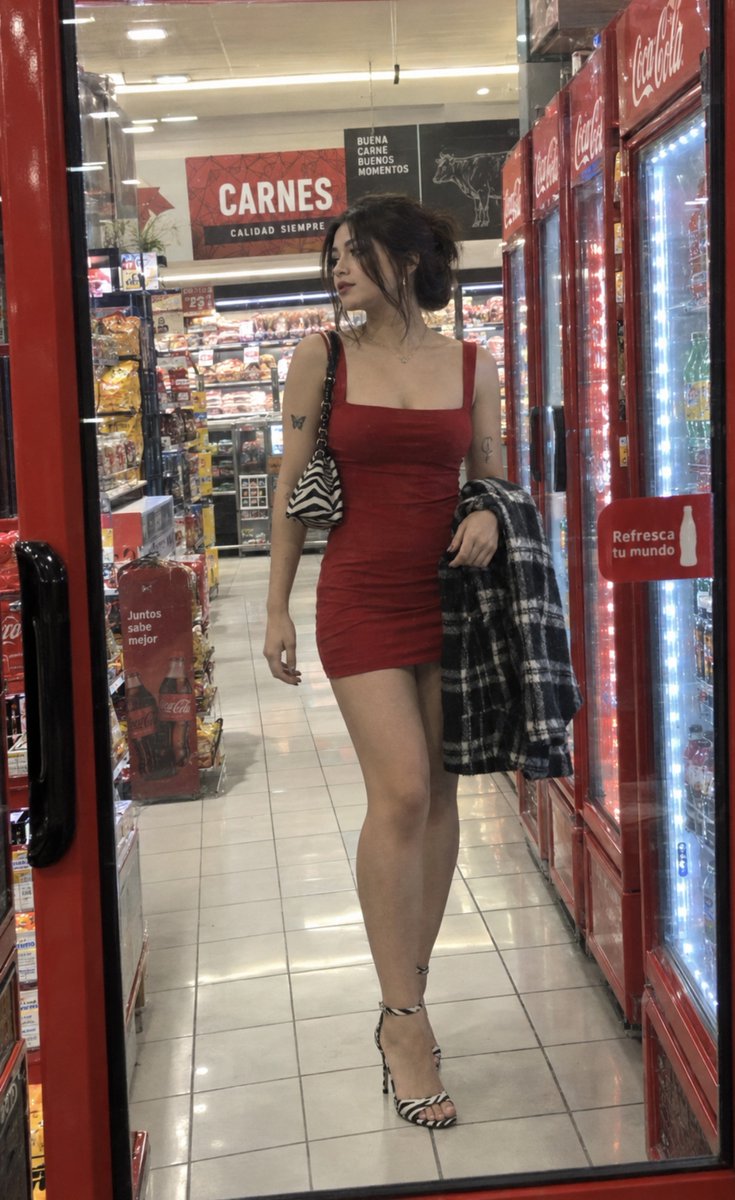 Social Media Post - Convenience Store Candid Fashion Portrait — output 1