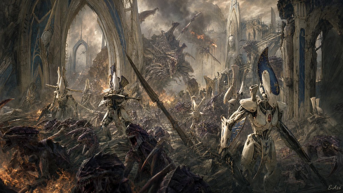 Social Media Post - Craftworld Iyanden Tyranid Battle — output 1