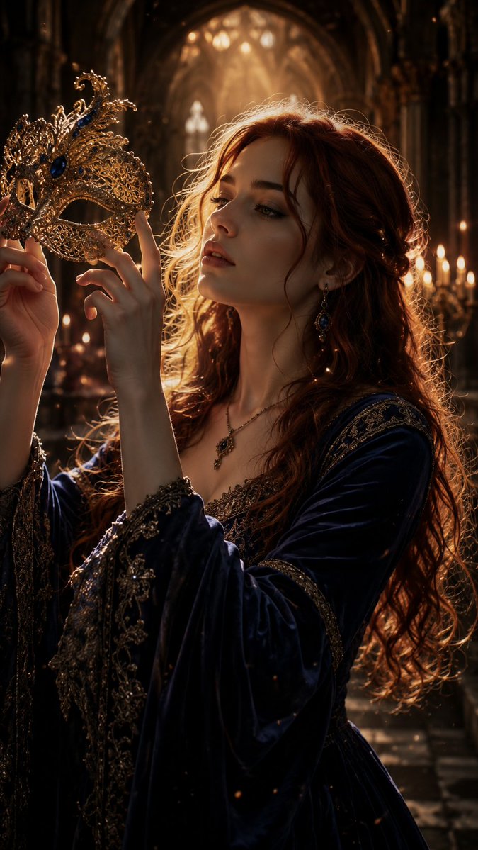Social Media Post - Gothic Cathedral Fantasy Portrait — output 1
